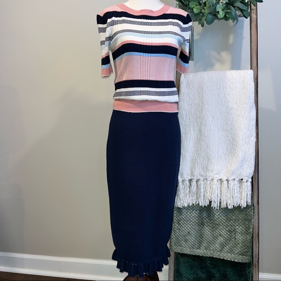 👗 Max Studio Knit MIDI Pencil Skirt - Picture 1 of 11